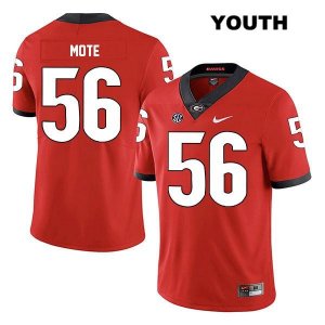 Youth Georgia Bulldogs NCAA #56 William Mote Nike Stitched Red Legend Authentic College Football Jersey EUL2554MN